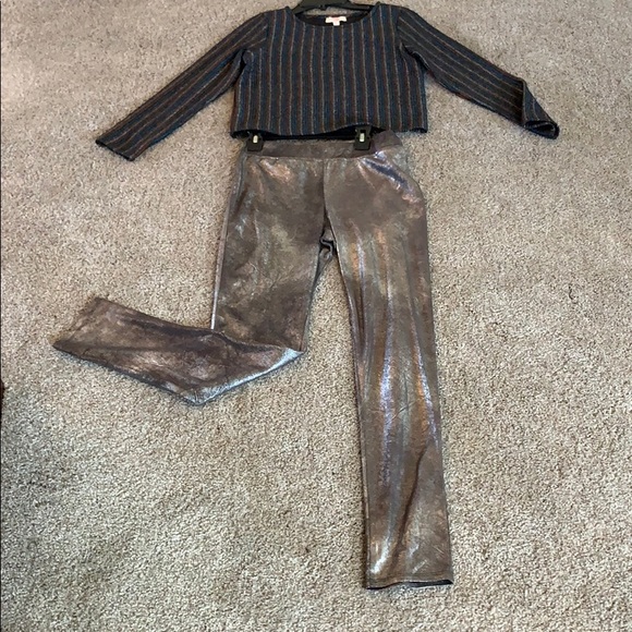 GB girls Other - Metallic Two Piece Suit NWT